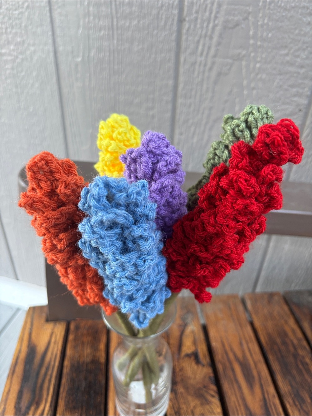 Crochet Rainbow Flowers - Picture 3 of 4